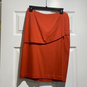 Overlay pencil skirt